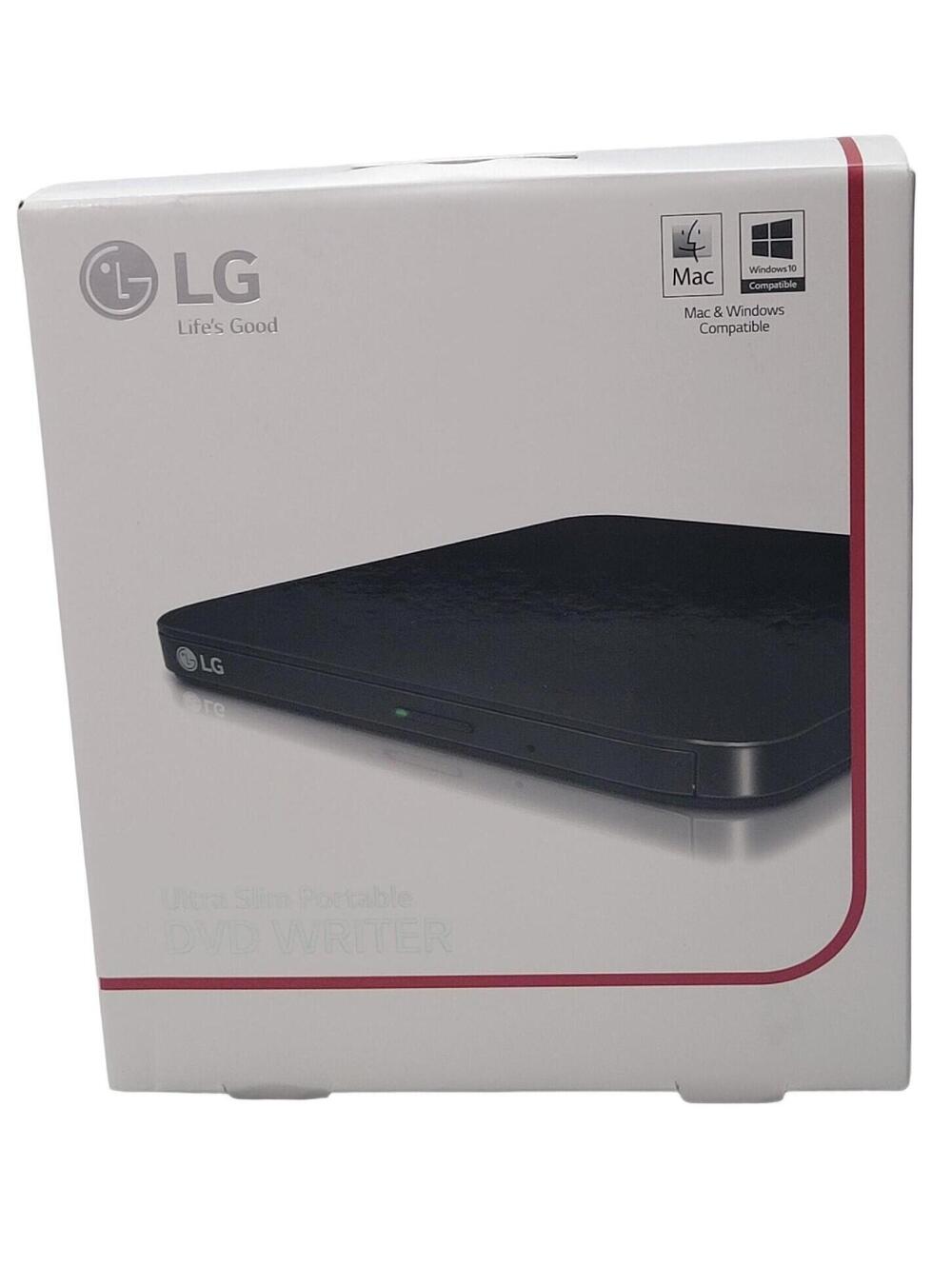 LG Ultra Slim Portable USB 8x External DVD Burner Writer Drive PC Mac Compatible
